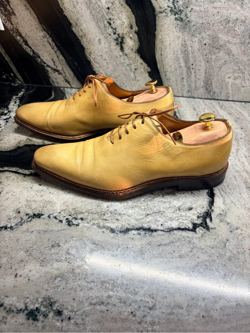 Stefano Branchini Wholecut Leather Oxford Shoes UK 9 US 10 Made Italy